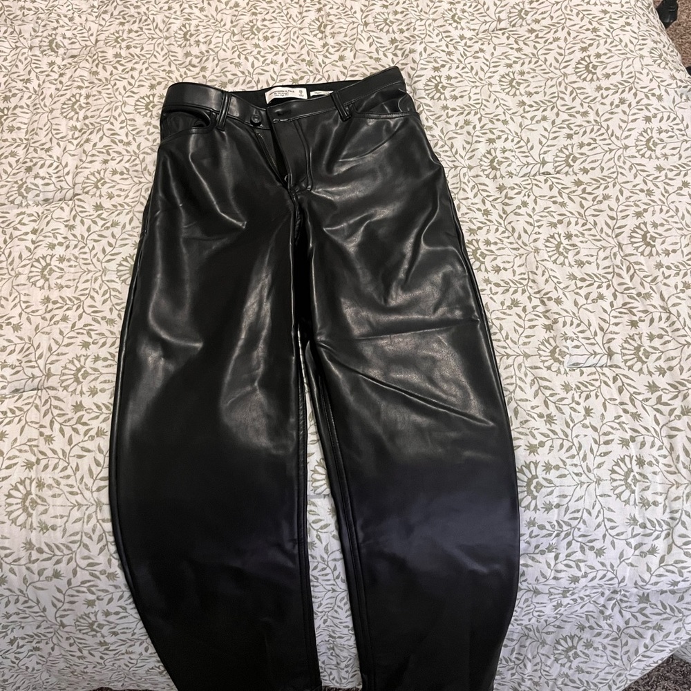 Abercrombie leather jeans